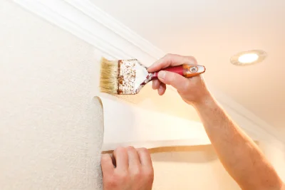 Pose de papier peint à Hallu — revêtements muraux et toiles de verre
